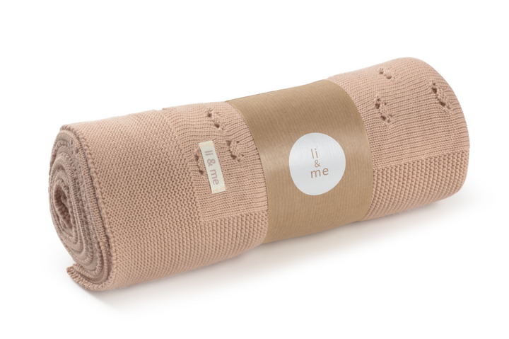 Li + Me Guiui Pointelle Knit Blanket