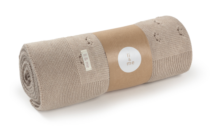 Li + Me Guiui Pointelle Knit Blanket