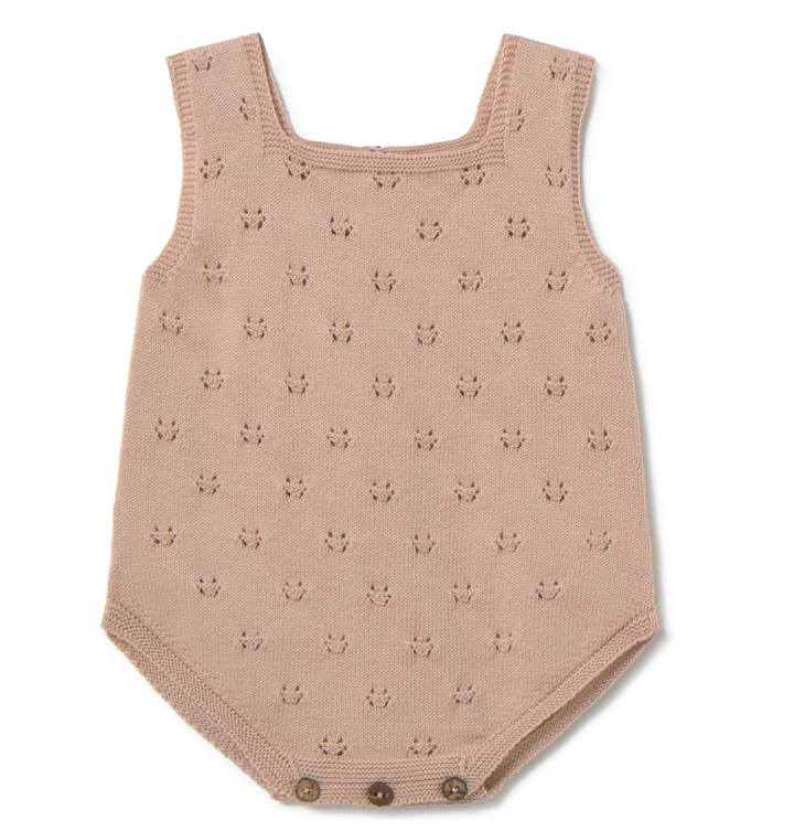 Li + Me Mason Pointelle Knit Bubble
