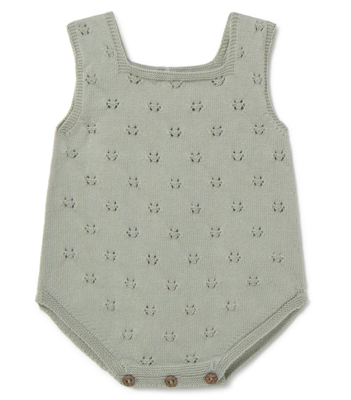 Li + Me Mason Pointelle Knit Bubble