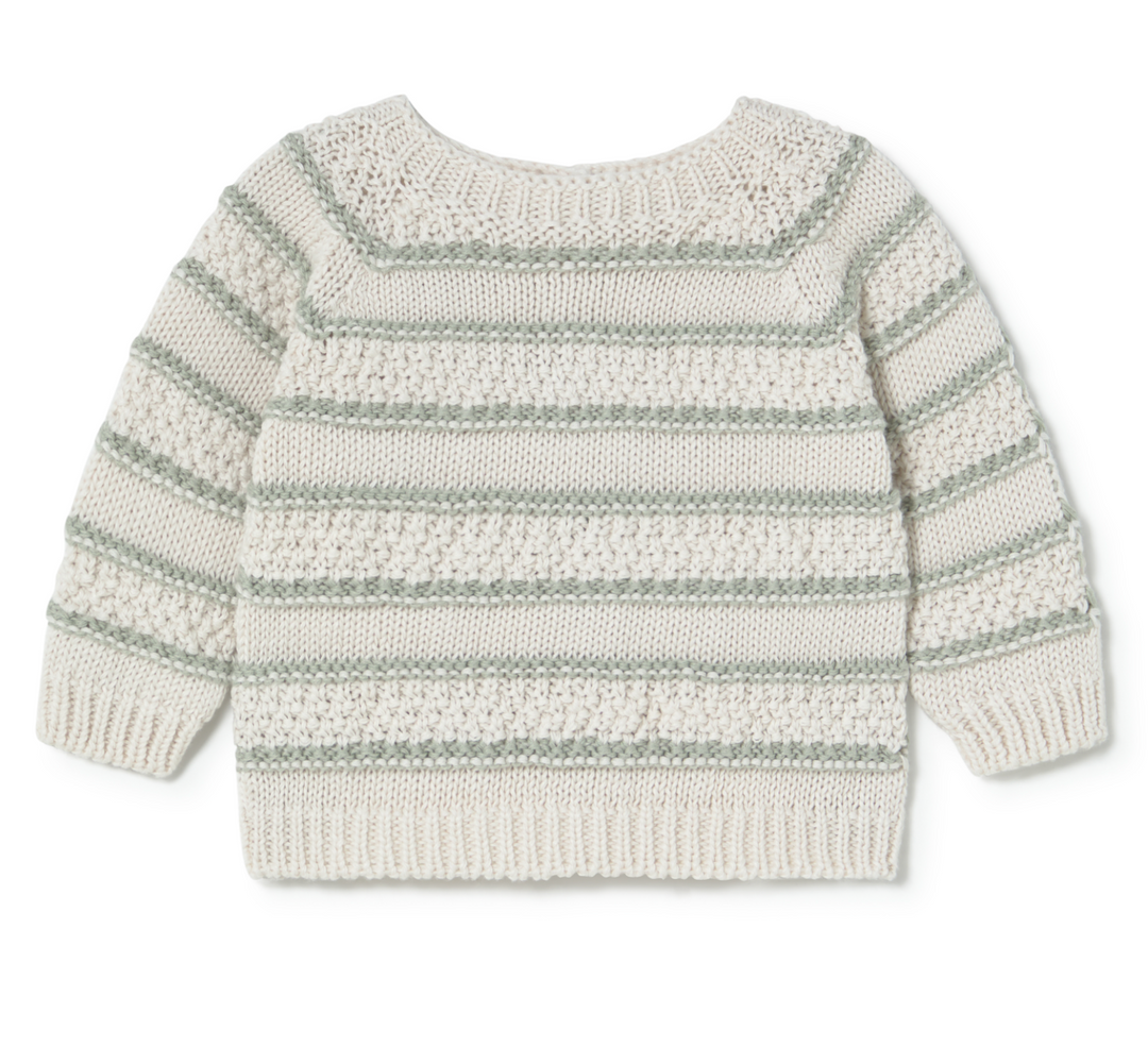 Li + Me Maverick Contrasting Striped Knit Sweater