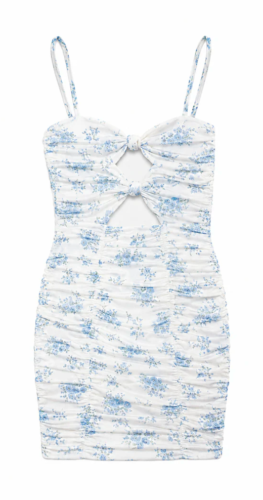 KatieJNYC Rita Floral Mesh Dress