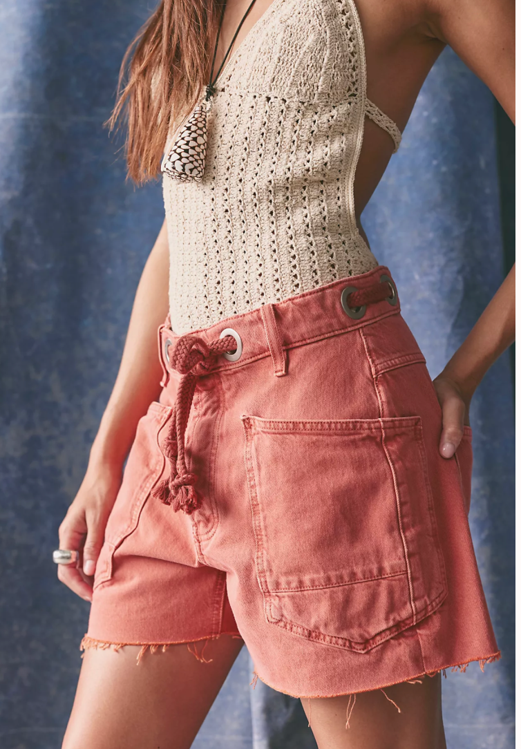 Free People Moxie Barrel Shorts