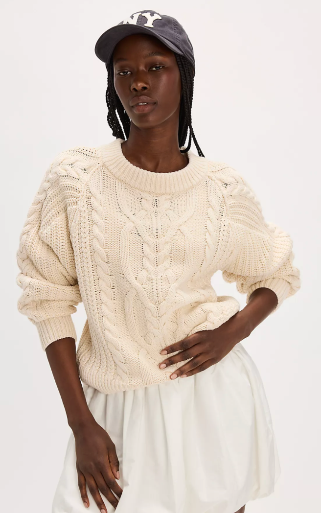 Free People Frankie Cable Sweater