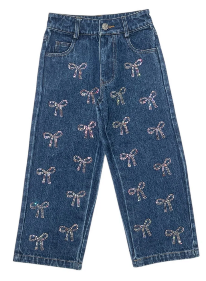 Dreamers Tatiana Crystal Bow Jeans