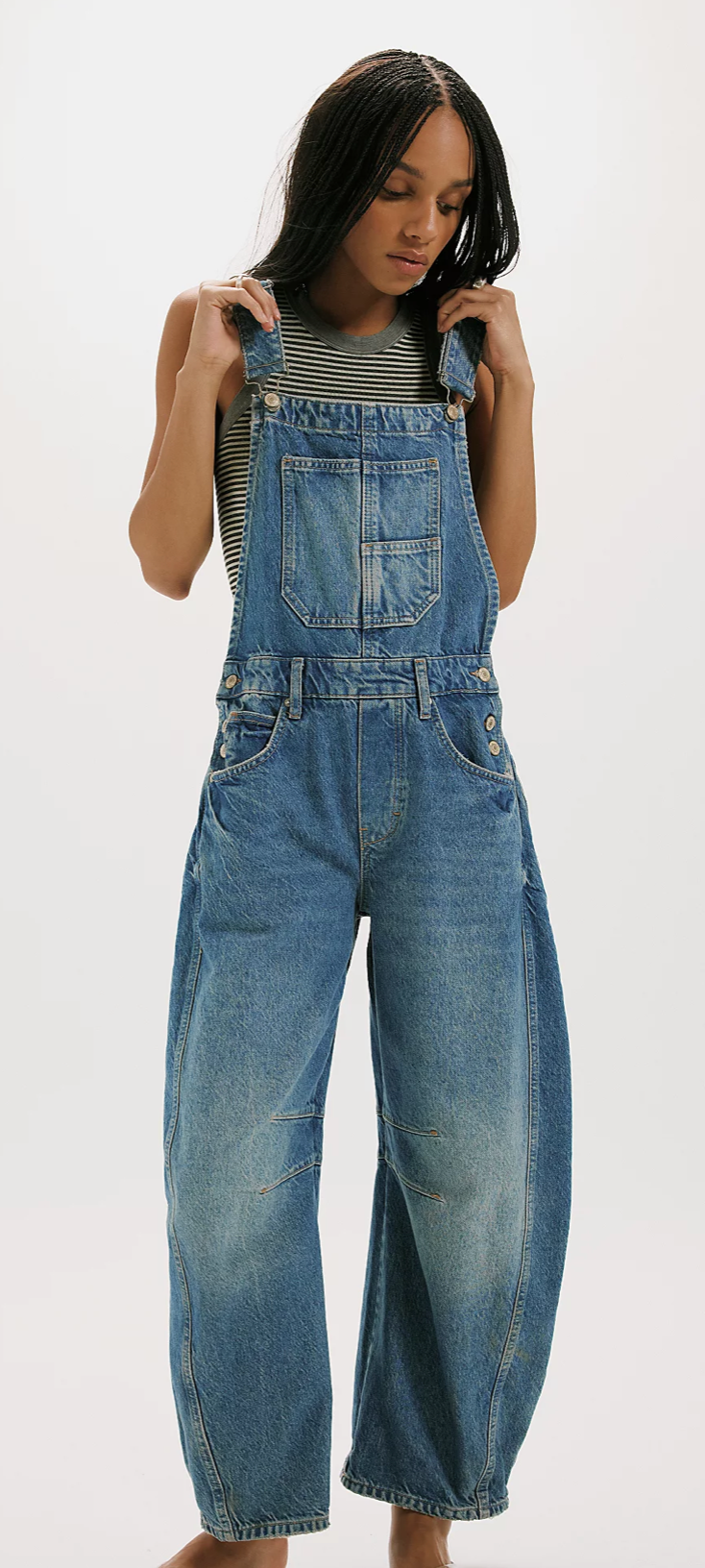 Free People Good Luck Overalls