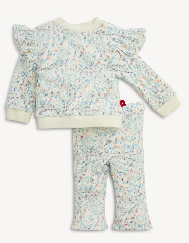Magnetic Me Waffle Floral LS 2PC Set