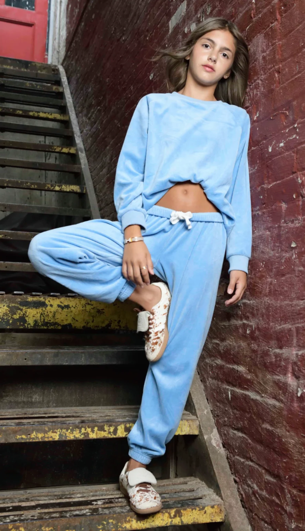 KatieJNYC Jade Velour Jogger