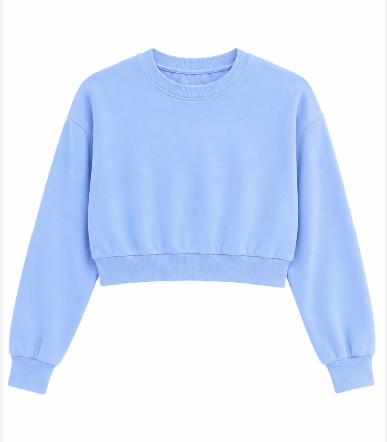 KatieJNYC Jade Velour Crew