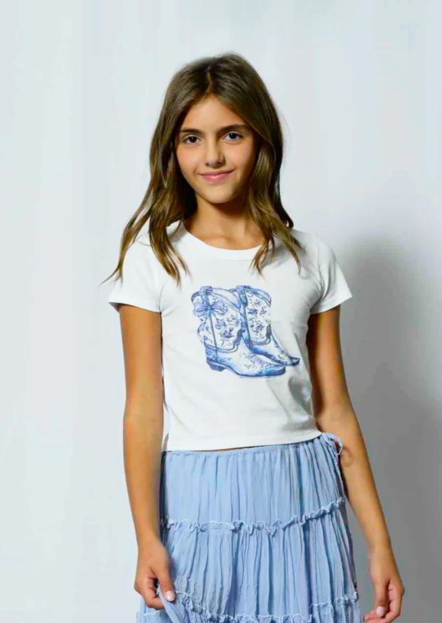 KatieJNYC Bow Boots Tee