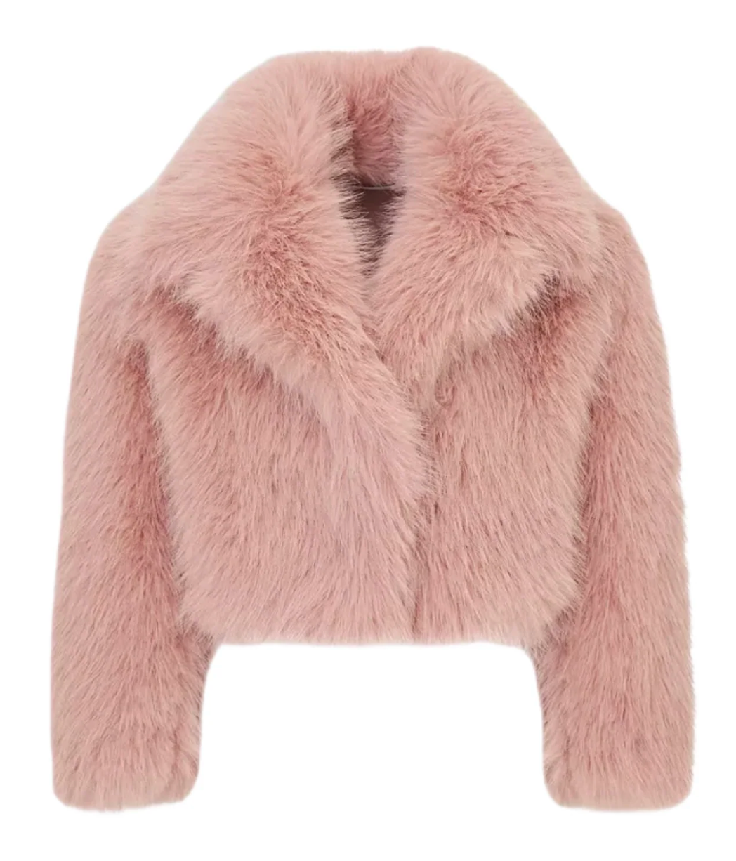 Love Shack Fancy Tween Stroma faux fur Jacket