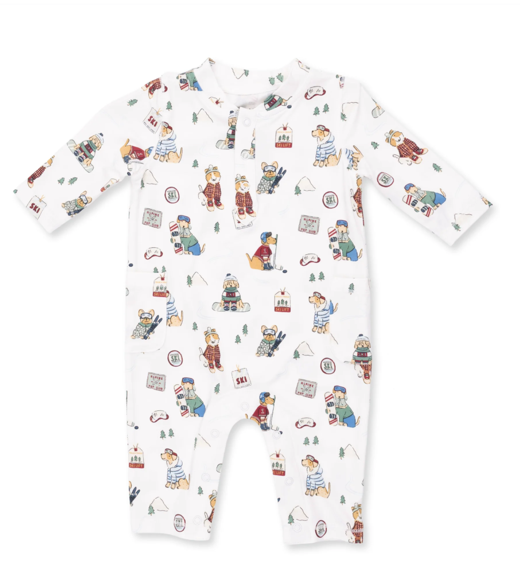 Angel Dear Winter Sports Dogs Uni Romper