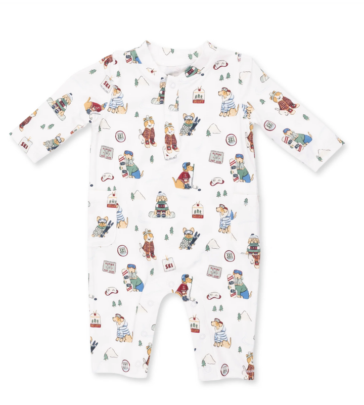 Angel Dear Winter Sports Dogs Uni Romper