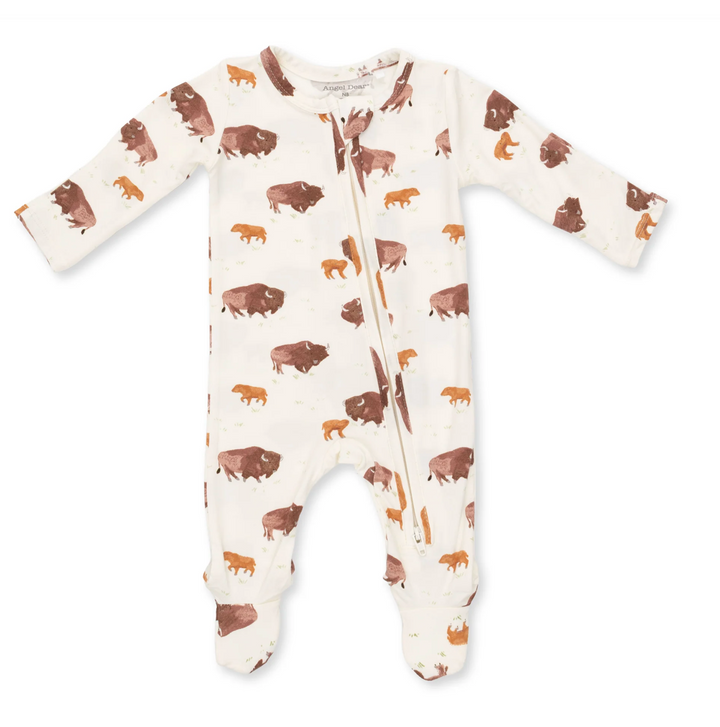 Angel Dear American Buffalo 2 Way Zip Footie