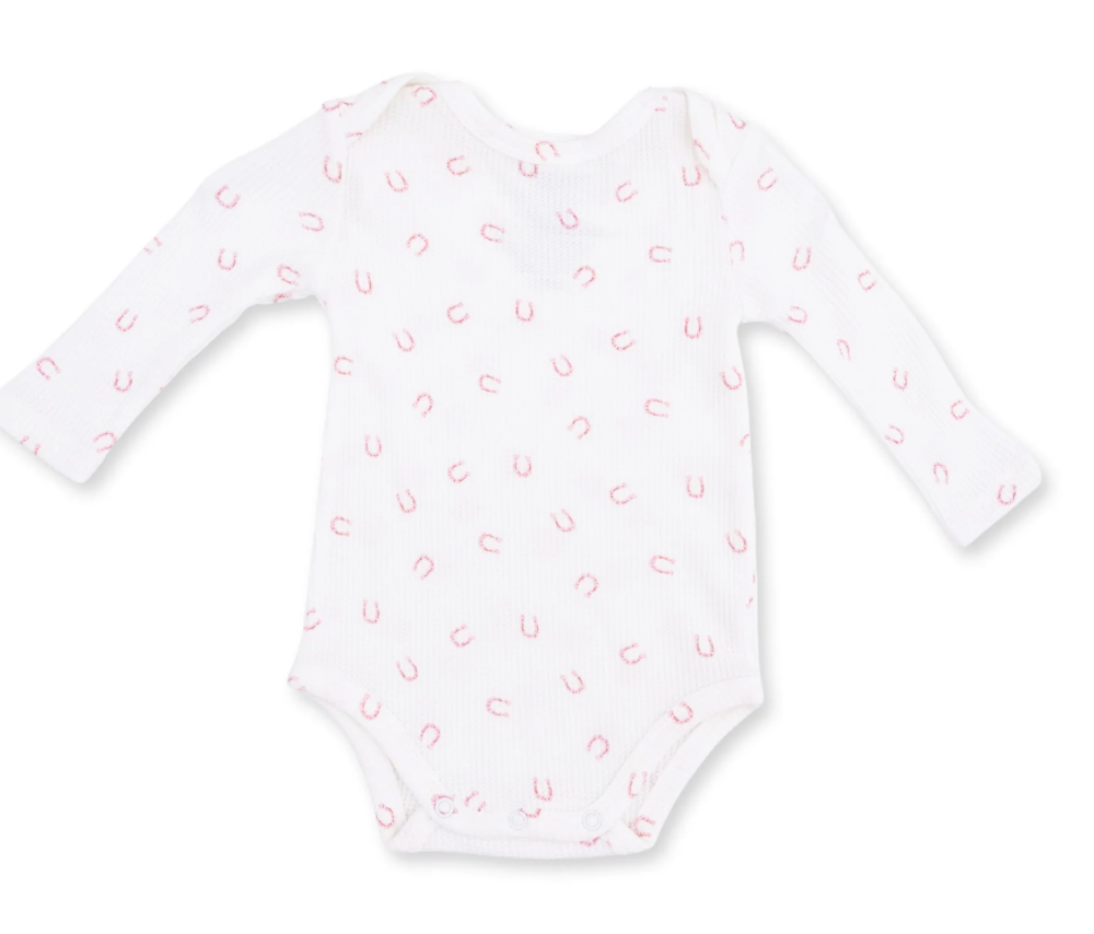 Angel Dear Little Horseshoes LS Bodysuit