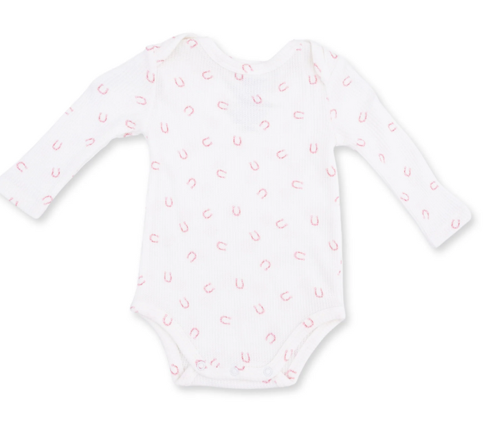 Angel Dear Little Horseshoes LS Bodysuit