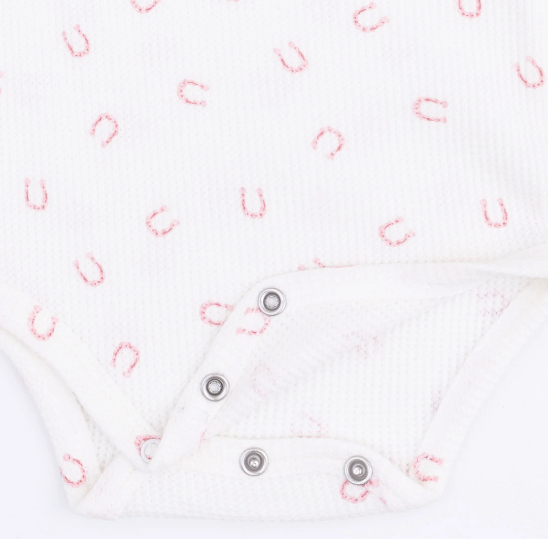 Angel Dear Little Horseshoes LS Bodysuit