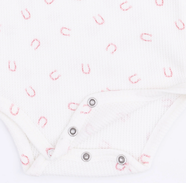 Angel Dear Little Horseshoes LS Bodysuit