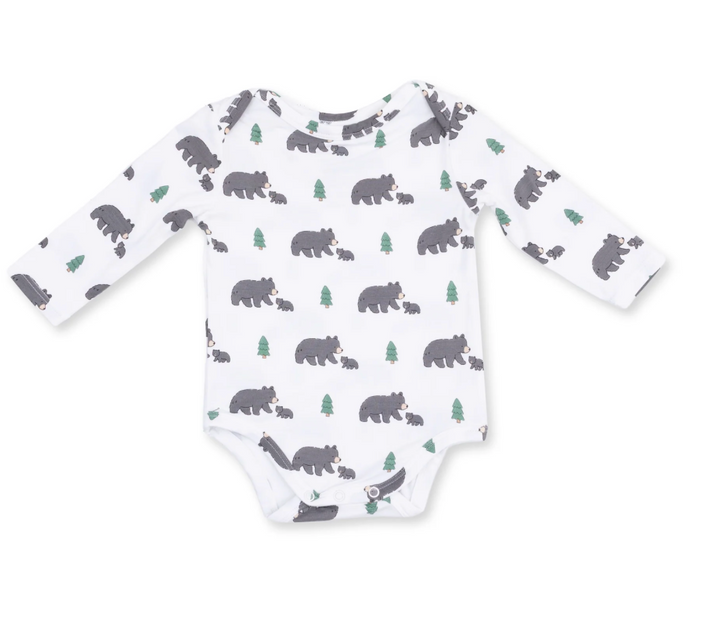 Angel Dear Black Bears LS Bodysuit