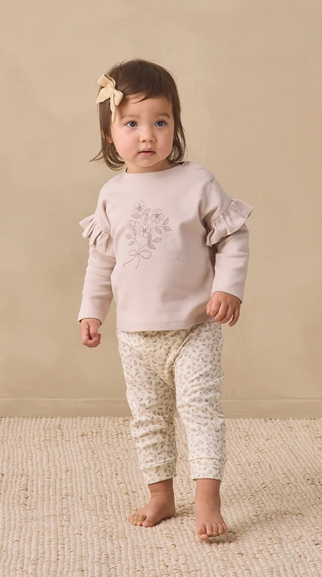 Quincy Mae Floret Drawstring Pant