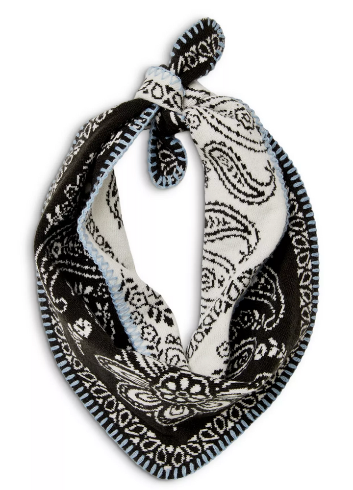 Free People Carmen Bandana Scarf - Angel White