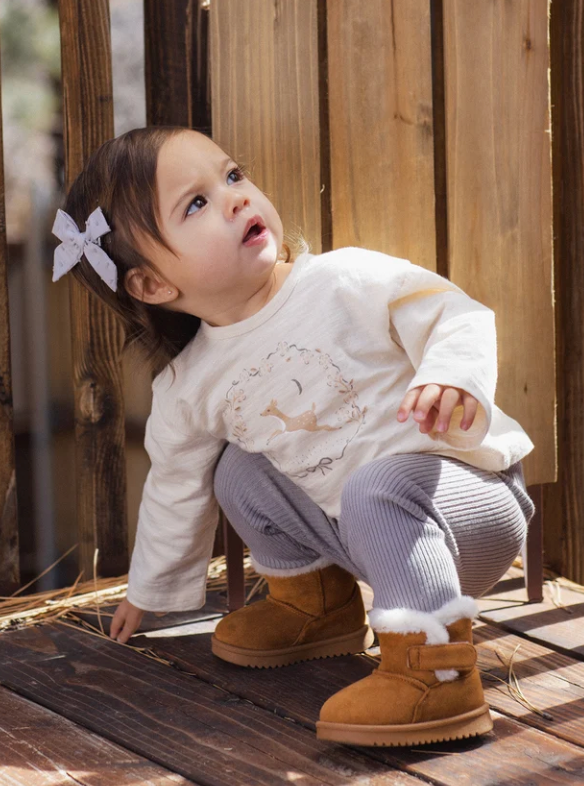 Rylee + Cru Luna Long Sleeve- Fawn