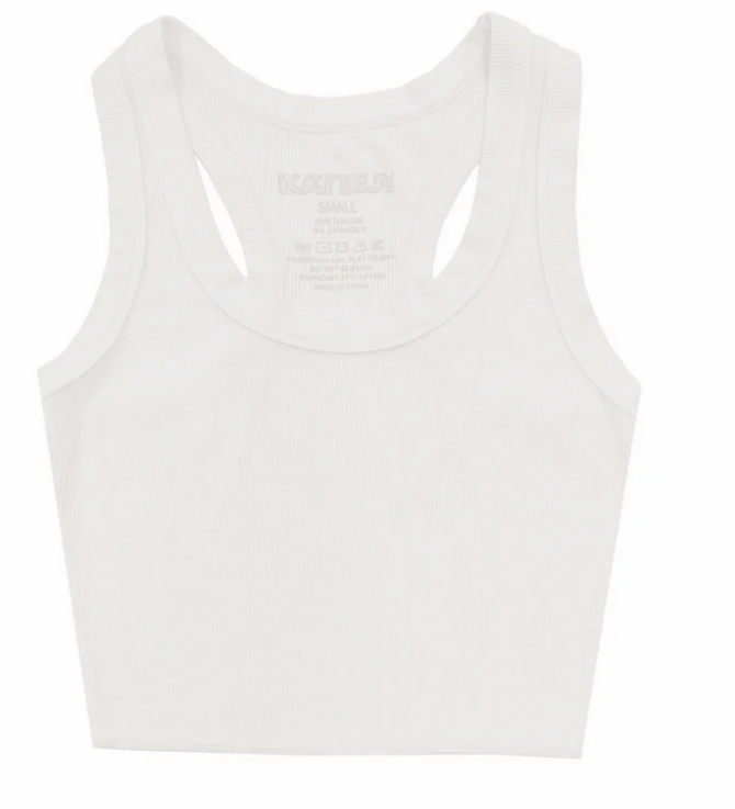 KatieJNYC Livi Ribbed Cropped Tank