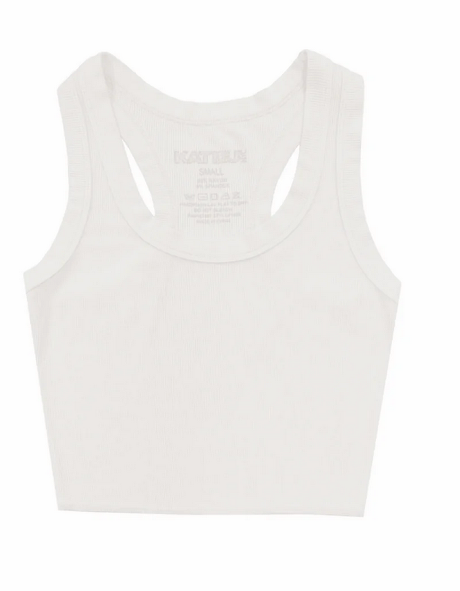 KatieJNYC Livi Ribbed Cropped Tank Skipper & Scout 