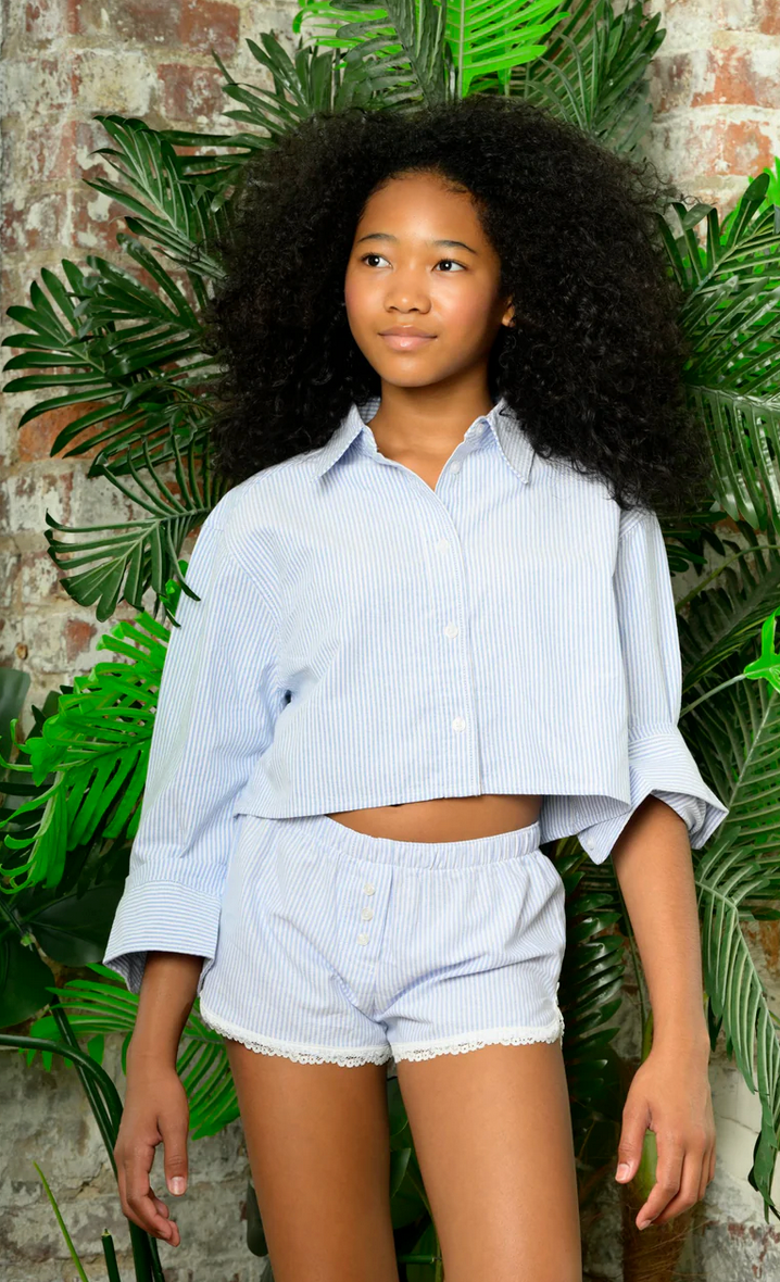 KatieJNYC Caprice Lace Trimmed Lounge Short Skipper & Scout 