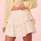 Love Shack Fancy Ruffle Mini Skirt