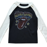 Rowdy Sprout Rolling Stones Girls Rib Raglan