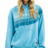 Aviator Nation Wave Stripe 4 Pullover Hoodie Relaxed