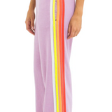 Aviator Nation 5 Stripe Wide Leg Sweatpants