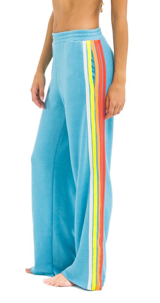 Aviator Nation 5 Stripe Wide Leg Sweatpants Skipper & Scout 