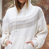 Aviator Nation Wave Stripe 4 Pullover Hoodie Relaxed
