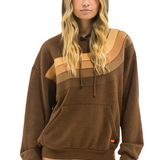Aviator Nation Wave Stripe 4 Pullover Hoodie Relaxed