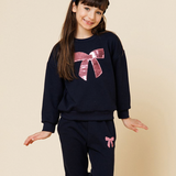 Petite Hailey Lulu Bow Sweatshirt/Legging SET