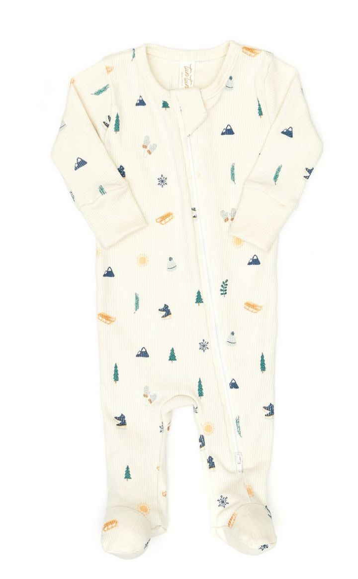 TunTun Double Zip Footie Skipper & Scout 