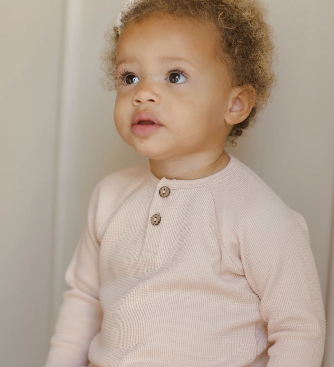 Quincy Mae Henley Knit Top/Legging SET
