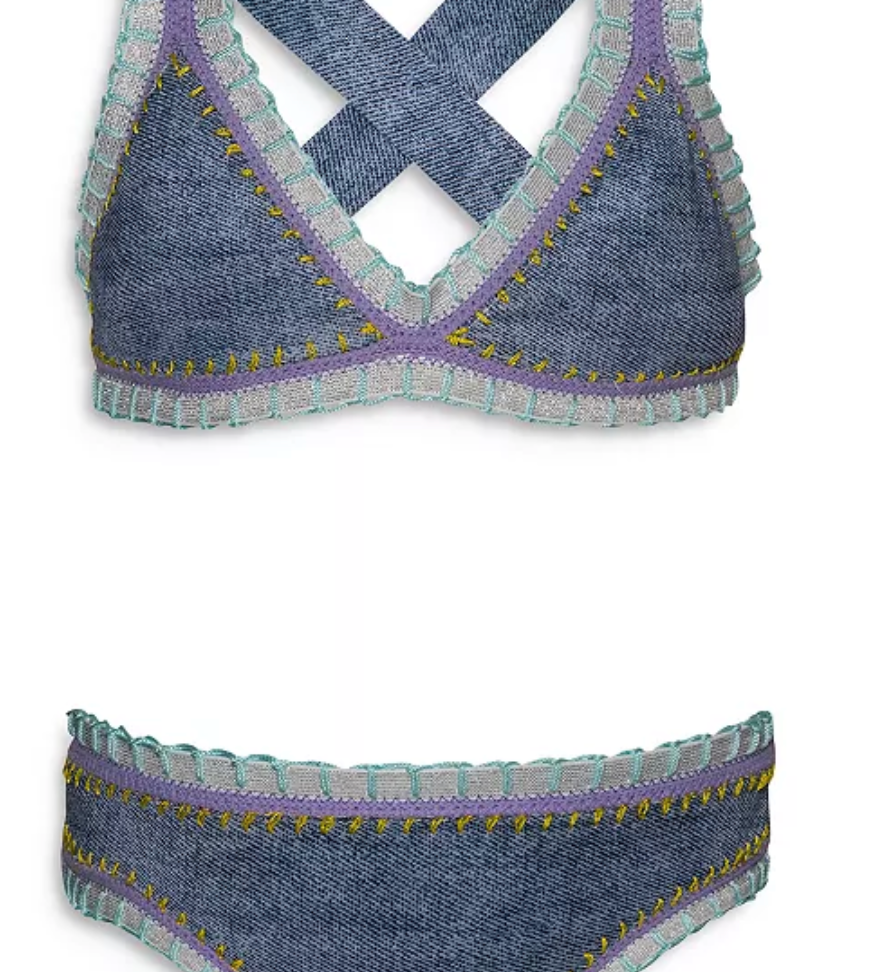 PQ Swim Rainbow Embroidered Bikini Skipper & Scout 