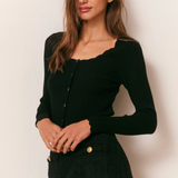 Love Shack Martti Stretch Pointelle Cardigan