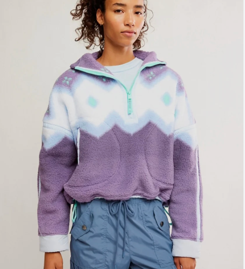 FP Movement Printed Mountain High Half Zip Fleece