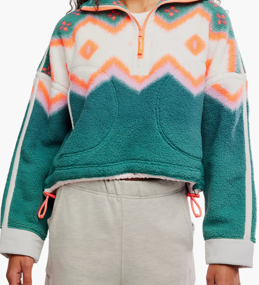 FP Movement Printed Mountain High Half Zip Fleece