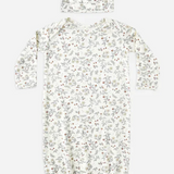 Quincy Mae BAMBOO BABY GOWN + HAT SET