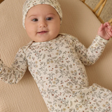 Quincy Mae BAMBOO BABY GOWN + HAT SET