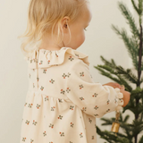 Quincy Mae Holly Berry Velour Baby Dress