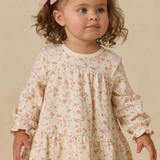 Quincy Mae French Garden Tiered Jersey Dress