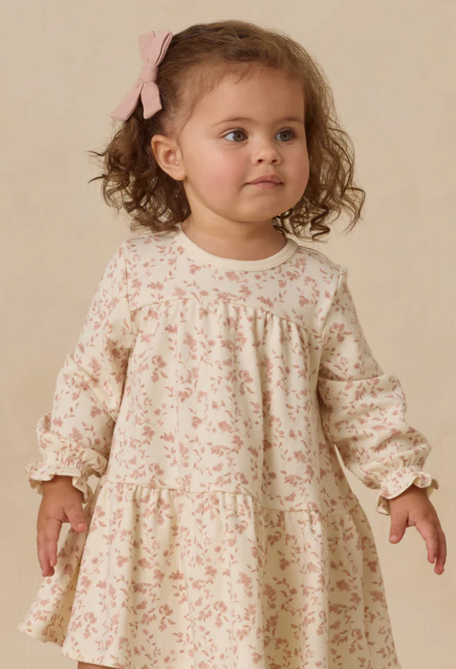 Quincy Mae French Garden Tiered Jersey Dress Skipper & Scout 