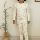 Rylee + Cru Skiers Organic LS Pajama Set