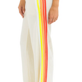 Aviator Nation 5 Stripe Wide Leg Sweatpants